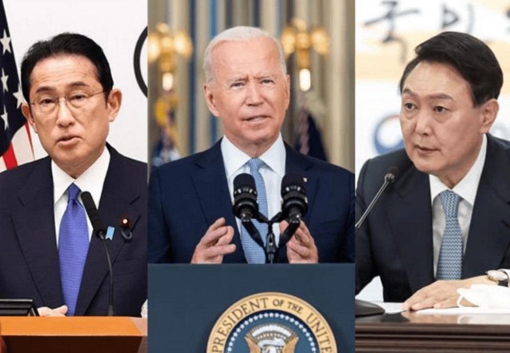 美国、日本和韩国组成“三眼联盟”，其意扩大情报共享（2023美日韩三眼联盟）