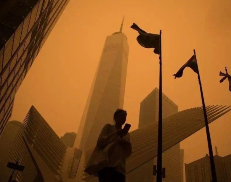 加拿大野火已经连烧十余天，纽约空气已让人无法忍受（2023纽约空气污染）
