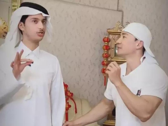 刘畊宏和卡塔尔小王子的“梦幻级会面”？